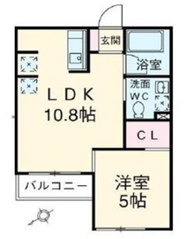 ベルジューレ高輪 204 間取り図