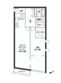 カスタリア西麻布霞町 210 間取り図