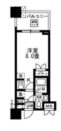 レジディア錦糸町 611 間取り図