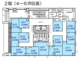 クロスオフィス三田 203 間取り図