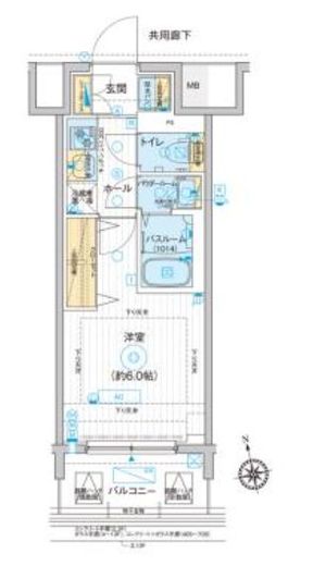 ディームス品川南大井 804 間取り図