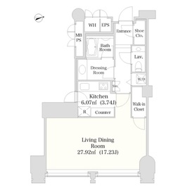 ピアース南麻布 2202 間取り図