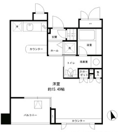 レジディア文京湯島 703 間取り図