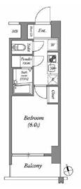 ディームス品川南大井 1108 間取り図