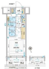 ディームス品川南大井 317 間取り図