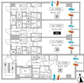 HMB 203 間取り図