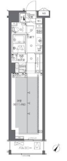 ZOOM渋谷神山町 2階 間取り図
