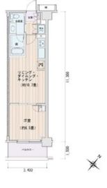 エスティメゾン豊洲レジデンス E423 間取り図