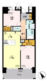 ロイヤルパークスリバーサイド 906 間取り図