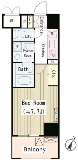 パークサイド湯島台 302 間取り図
