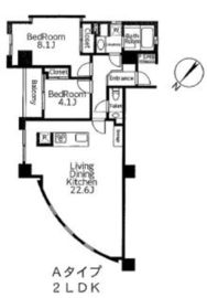 ファーロ西麻布 205 間取り図