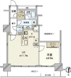 プライムパークス品川シーサイド ザ・タワー 3階 間取り図