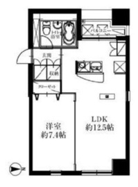 オーパスホームズ八丁堀 701 間取り図