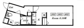 ブランシェ東麻布 202 間取り図