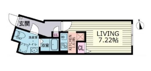 ブランシェ東麻布 302 間取り図