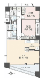 グランドメゾン高輪台 9階 間取り図