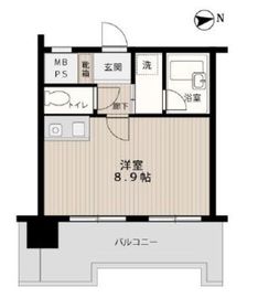 アルシオン芝浦 3階 間取り図