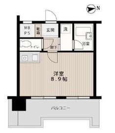 アルシオン芝浦 3階 間取り図