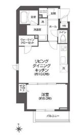 ルクレ上野 1001 間取り図