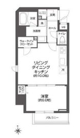 ルクレ上野 1201 間取り図