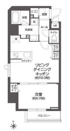 ルクレ上野 301 間取り図