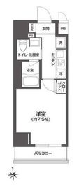 ルクレ上野 802 間取り図