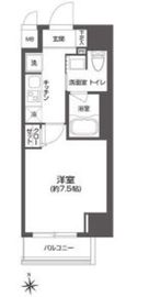 ルクレ上野 203 間取り図