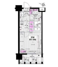 イクサージュ目黒 5階 間取り図