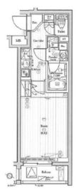 プレミアムキューブ三宿 3階 間取り図