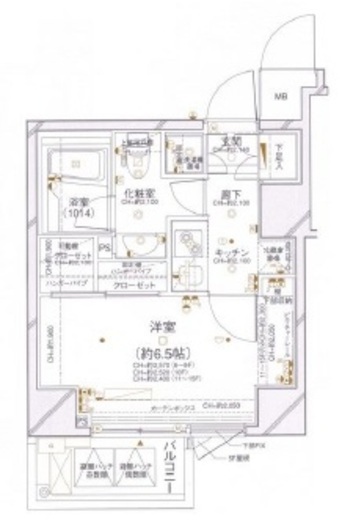 パレステュディオ麻布イースト 13階 間取り図