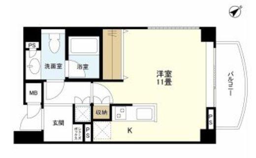 スカーラ代官山 2階 間取り図