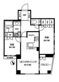 アパガーデンズ新宿戸山公園 10階 間取り図