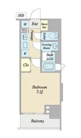 ピアース南麻布 2階 間取り図