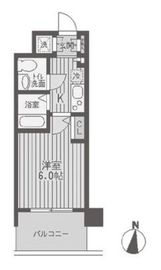 レジディア両国 204 間取り図