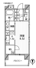 クリオ西池袋 13階 間取り図