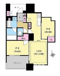 ドゥ・トゥール 43階 間取り図