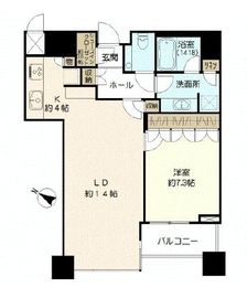 パークコート赤坂ザ・タワー 17階 間取り図