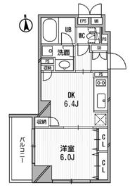 クリオ三田ラ・モード 502 間取り図