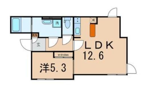 アレーロ三軒茶屋 301 間取り図