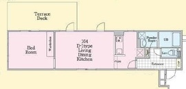 アレーロ三軒茶屋 104 間取り図