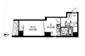 オーパスホームズ八丁堀 402 間取り図