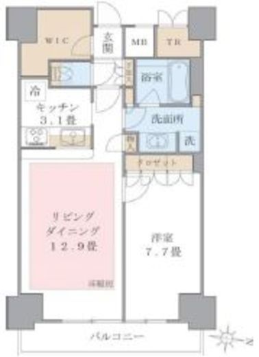 ブリリアイスト東雲キャナルコート 921 間取り図