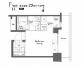 プライムアーバン初台 502 間取り図