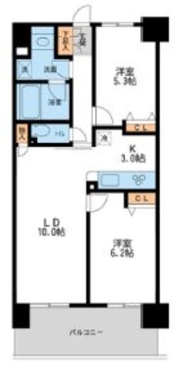 レジディア南千住 1004 間取り図