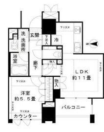 ジオ千代田大手町 4階 間取り図