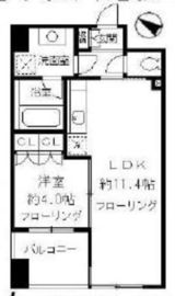 ニューシティアパートメンツ千駄ヶ谷2 702 間取り図