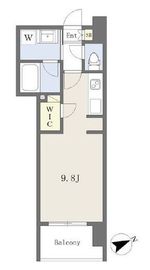 グランドプレシア芝浦 614 間取り図