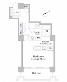 六本木ビュータワー 20階 間取り図