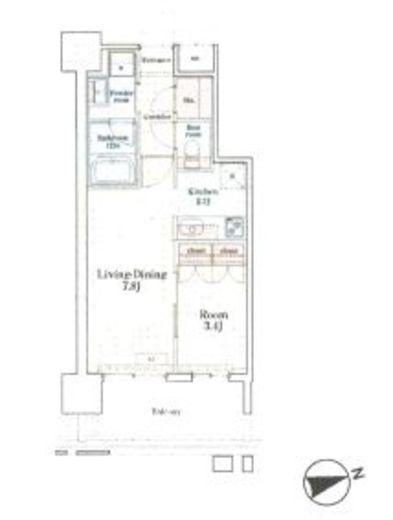 グランドプレシア芝浦 311 間取り図