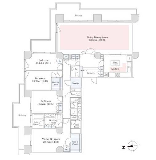 泉ガーデンレジデンス 2901 間取り図